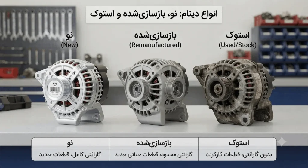 دینام نو، استوک و بازسازیشده