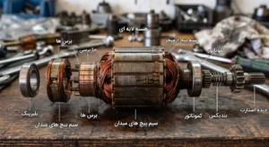 اجزا آرمیچر استارت خودرو